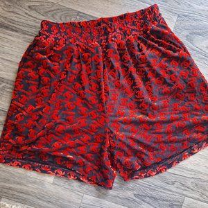 Vintage RARE Like Chanel with Logo Velvet shorts